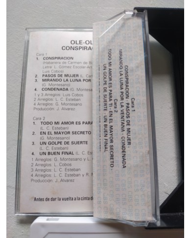 Ole Ole Conspiracion Vicky Larraz 1989 Velero - Cinta Tape Cassette Ole Ole Conspiracion Vicky Larraz 1989 Velero - Cinta Tape Cassette