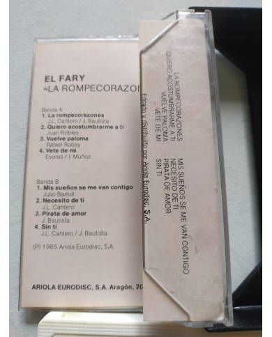 El Fary La Rompecorazones 1985 Ariola - Cinta Tape Cassette