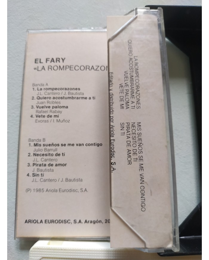 El Fary La Rompecorazones 1985 Ariola - Cinta Tape Cassette