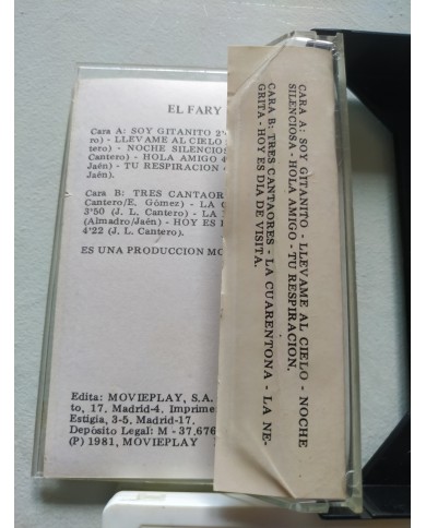 El Fary El Fary 1981 Flamenco Popular - Cinta Tape Cassette El Fary El Fary 1981 Flamenco Popular - Cinta Tape Cassette