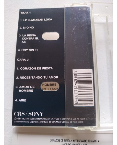 Mocedades Le Llamaban Loca CBS 1992 - Cinta Tape Cassette Am Mocedades Le Llamaban Loca CBS 1992 - Cinta Tape Cassette Am
