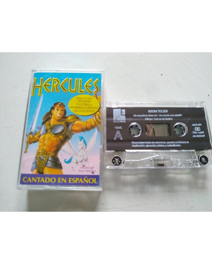 Hercules Cantado en Español Alan Menken - Cinta Tape Cassette