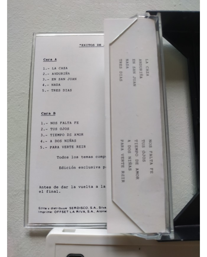 Juan Pardo y Junior Lo Mejor de Juan y Junior Zafiro 1991 - Cinta Tape Cassette