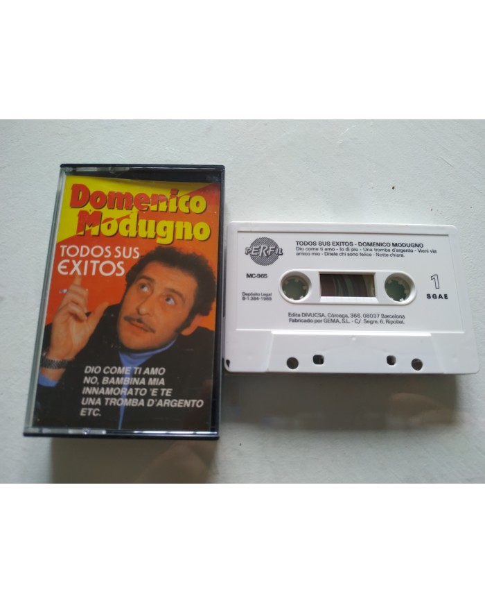 Domenico Modugno Todos Sus Exitos 1989 - Cinta Tape Cassette