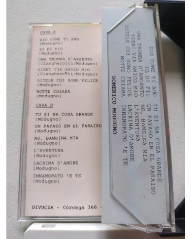 Domenico Modugno Todos Sus Exitos 1989 - Cinta Tape Cassette Domenico Modugno Todos Sus Exitos 1989 - Cinta Tape Cassette