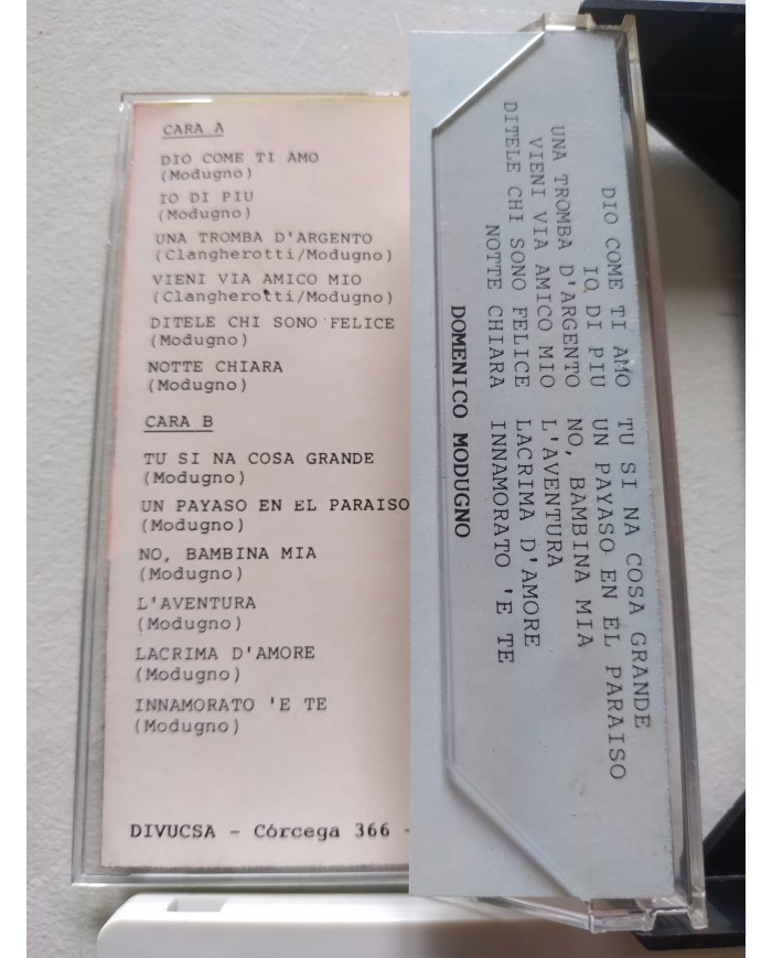 Domenico Modugno Todos Sus Exitos 1989 - Cinta Tape Cassette