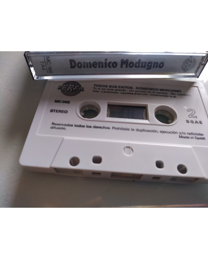Domenico Modugno Todos Sus Exitos 1989 - Cinta Tape Cassette