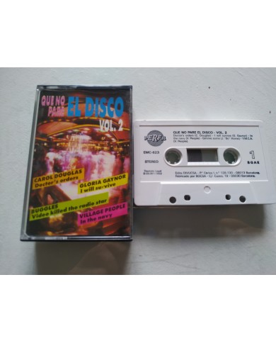 Que No Pare el Disco Vol 2 Gloria Gaynor Village People 1992 Cinta Tape Cassette Que No Pare el Disco Vol 2 Gloria Gaynor Village People 1992 Cinta Tape Cassette