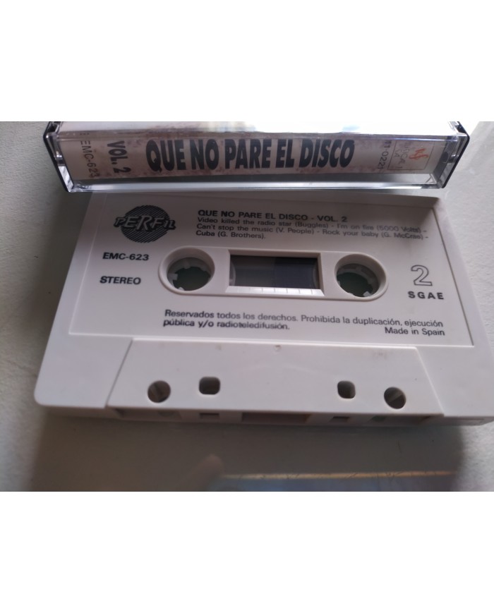 Que No Pare el Disco Vol 2 Gloria Gaynor Village People 1992 Cinta Tape Cassette