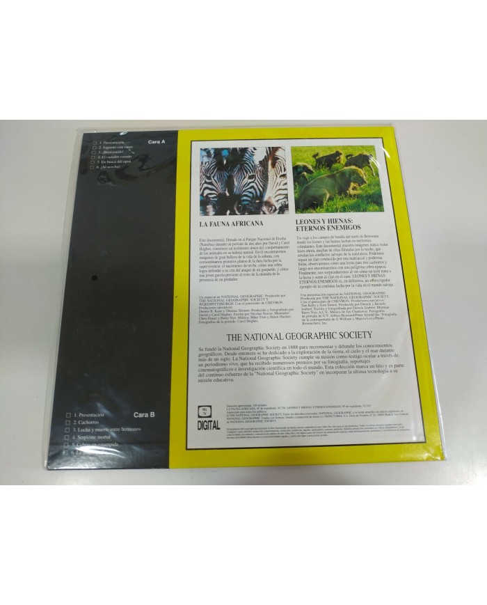 National Geographic Fauna Africana Leones Hienas Eternos Enemigos LASERDISC LD T National Geographic Fauna Africana Leones Hienas Eternos Enemigos LASERDISC LD T