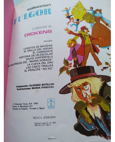 Dickens Cuentos de Dickens Toray 1983 - LIBRO Español