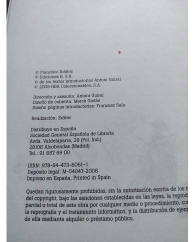 Mortadelo y Filemon Ibañez Edicion Especial Coleccionista 2008 LIBRO Español Am