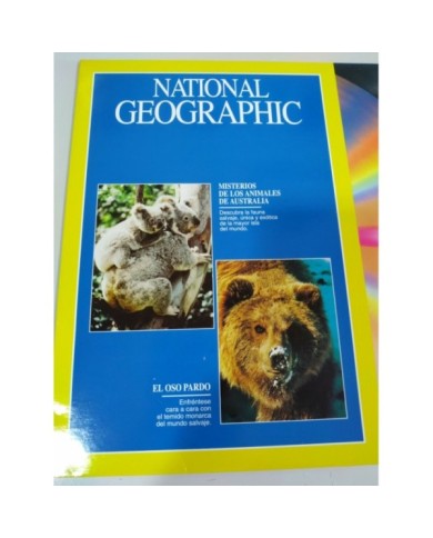 National Geographic Oso Pardo Misterios animales Australia - LASERDISC LD - 2T National Geographic Oso Pardo Misterios animales Australia - LASERDISC LD - 2T