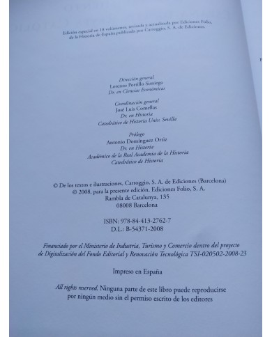 El Renacimiento y la España de los Reyes Catolicos 2008 Folio - LIBRO Español Am