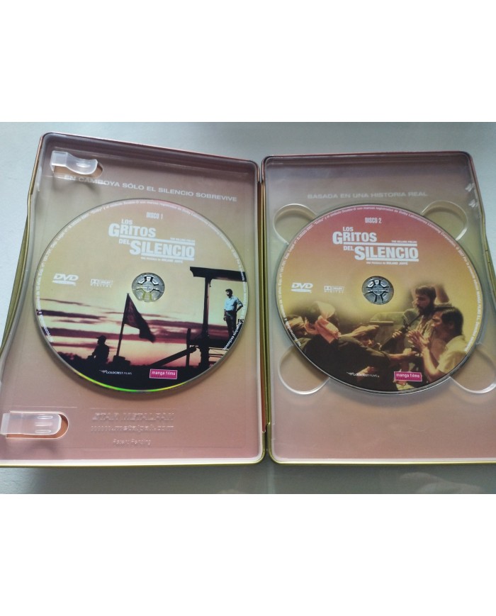 Los Gritos del Silencio Roland Joffe 2 x DVD Steelbook Español Ingles Reg 2