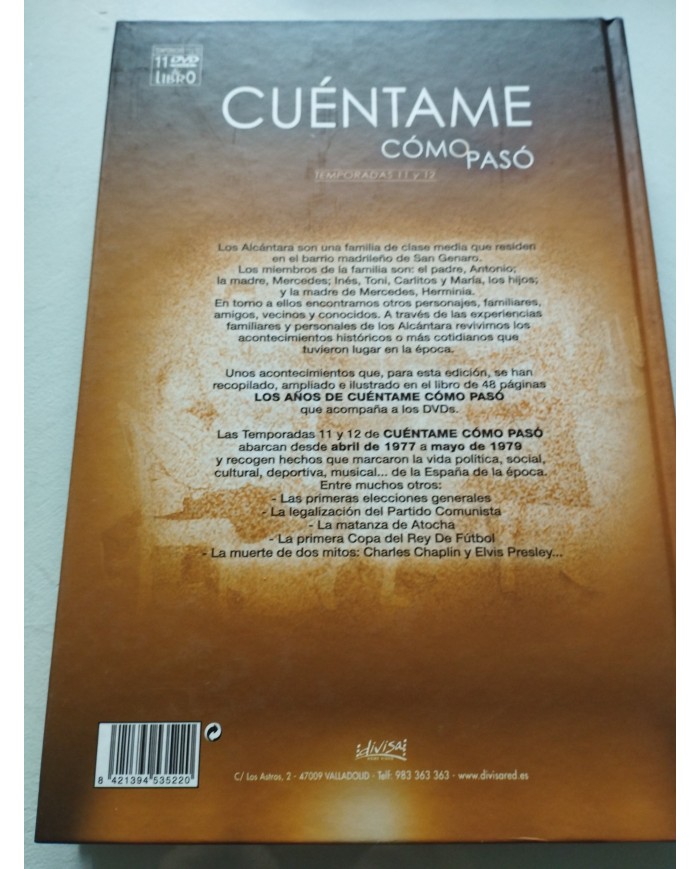 Cuentame Como Paso Temporadas 11 y 12 Completas - DVD Libro Grande Español Am