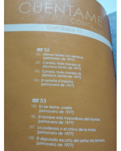 Cuentame Como Paso Temporadas 11 y 12 Completas - DVD Libro Grande Español Am Cuentame Como Paso Temporadas 11 y 12 Completas - DVD Libro Grande Español Am