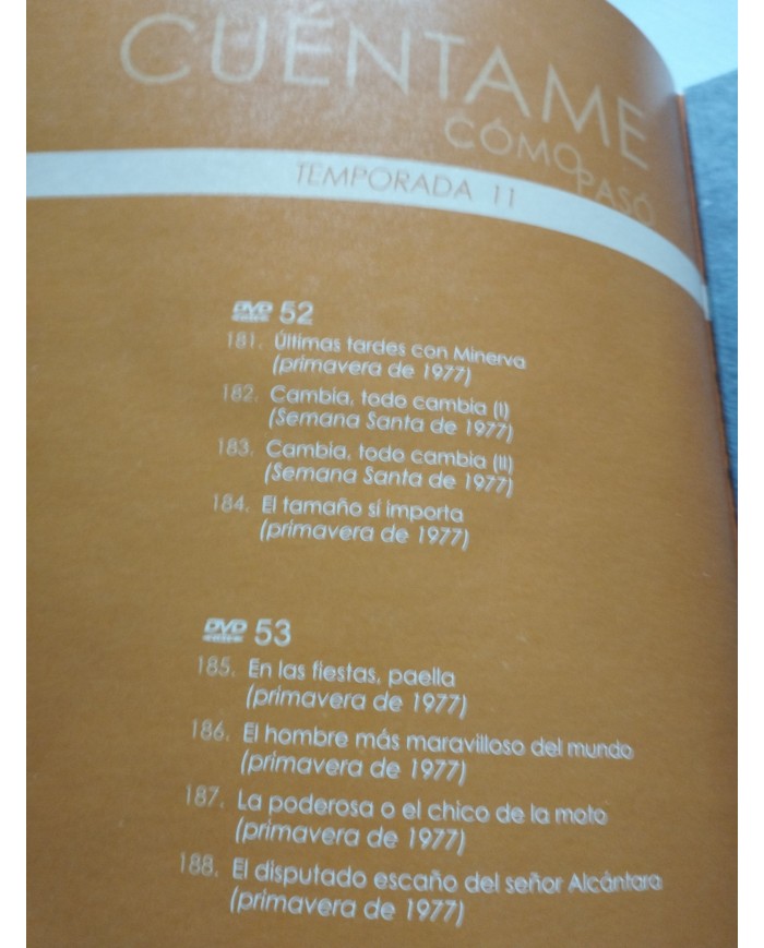 Cuentame Como Paso Temporadas 11 y 12 Completas - DVD Libro Grande Español Am