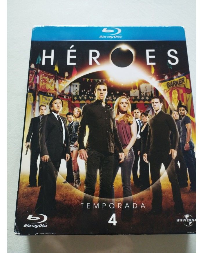 HEROES Temporada 4 - 4 x Blu-Ray Edicion Especial Español Ingles Frances