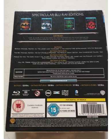 Batman The Motion Picture Anthology 1989-1997 Blu-Ray Ingles Subtitul Español 3T Batman The Motion Picture Anthology 1989-1997 Blu-Ray Ingles Subtitul Español 3T