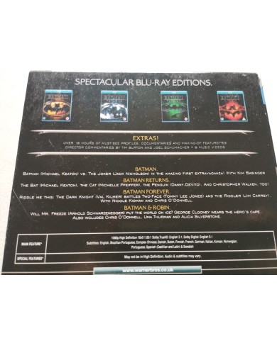 Batman The Motion Picture Anthology 1989-1997 Blu-Ray Ingles Subtitul Español 3T Batman The Motion Picture Anthology 1989-1997 Blu-Ray Ingles Subtitul Español 3T