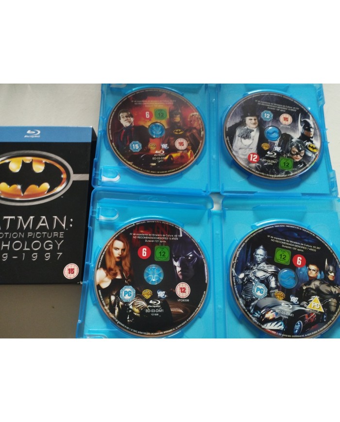 Batman The Motion Picture Anthology 1989-1997 Blu-Ray Ingles Subtitul Español 3T
