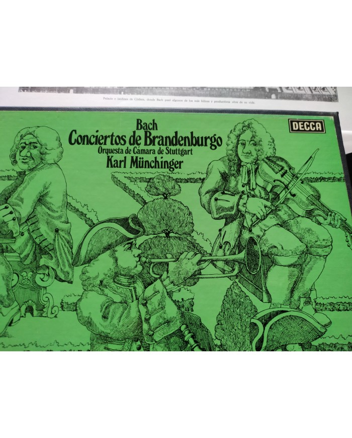 Bach Conciertos Brandenburgo Munchinger Box 2 x LP + Libreto 12" Vinilo VG/VG