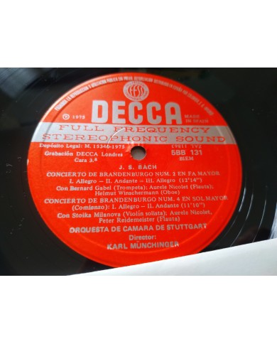 Bach Conciertos Brandenburgo Munchinger Box 2 x LP + Libreto 12" Vinilo VG/VG Bach Conciertos Brandenburgo Munchinger Box 2 x LP + Libreto 12" Vinilo VG/VG
