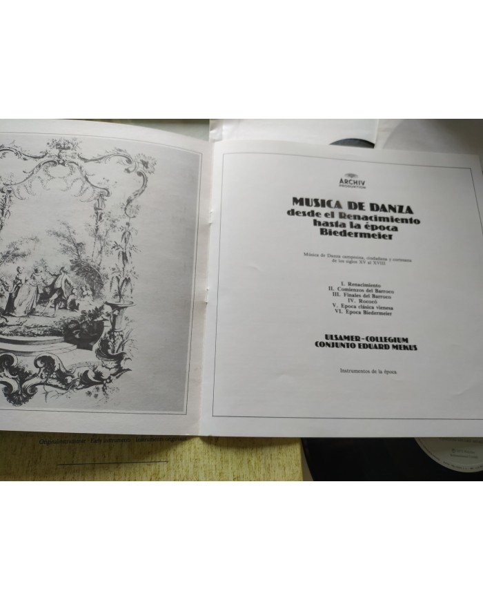 Musica Danza Renacimiento Biedermeier - Box 6 x LP + Libreto 12" Vinilo VG/VG