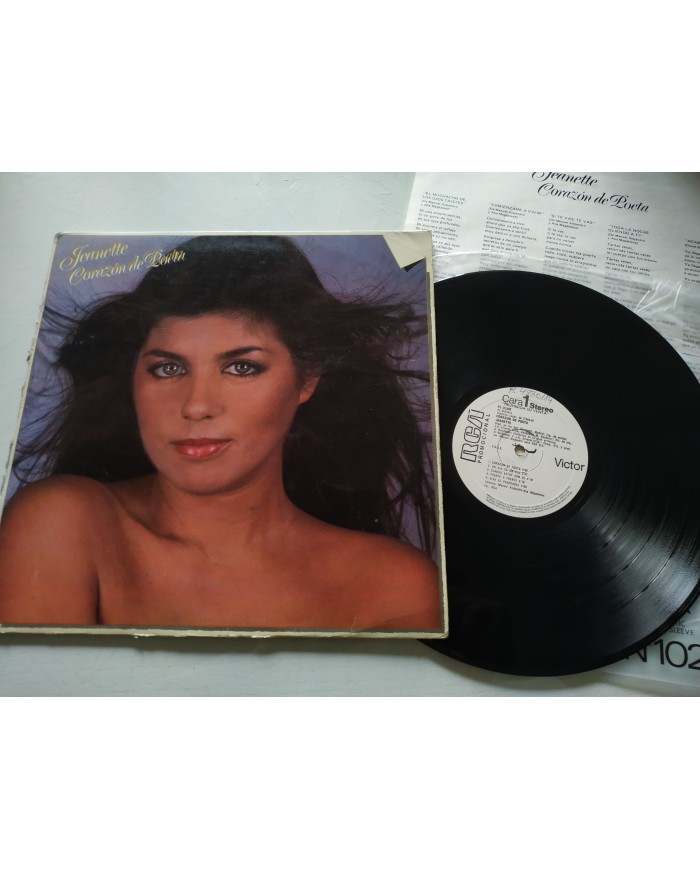 Jeanette Corazon de Poeta RCA 1981 PL-35348 - LP Vinilo 12" G+/VG Promocional