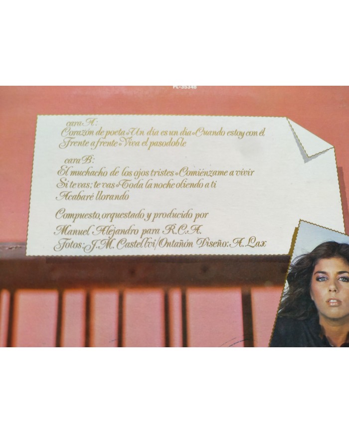 Jeanette Corazon de Poeta RCA 1981 PL-35348 - LP Vinilo 12" G+/VG Promocional