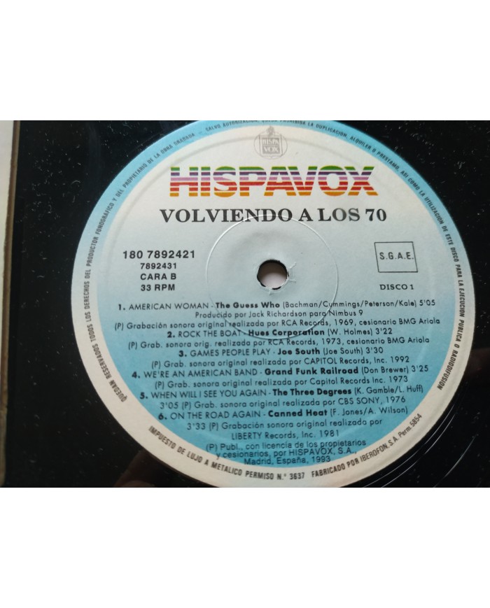 Volviendo a los 70 Blondie Hot Chocolate Tina Turner - 2 x LP Vinilo 12" VG/VG