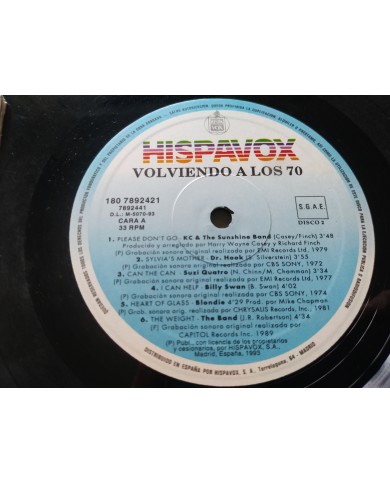 Volviendo a los 70 Blondie Hot Chocolate Tina Turner - 2 x LP Vinilo 12" VG/VG Volviendo a los 70 Blondie Hot Chocolate Tina Turner - 2 x LP Vinilo 12" VG/VG
