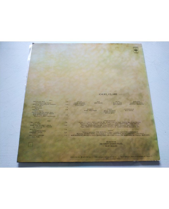 Art Garfunkel Angel Clare CBS 32076 Spain Edition 1973 LP 12" Vinilo VG/VG