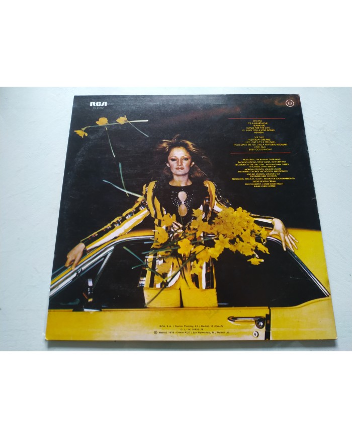 Bonnie Tyler Natural Force Spain Edition 1978 RCA PL-25152 - LP 12" Vinilo VG/VG