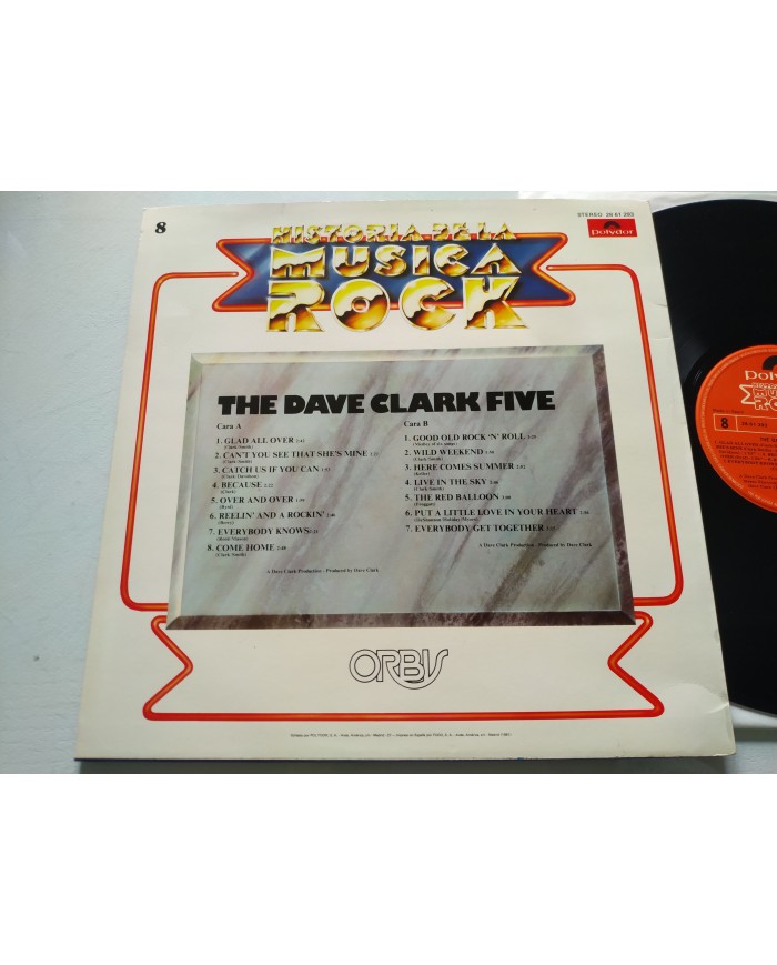 The Dave Clark Five Exitos Polydor 1981 2861293 Spain Press LP 12" Vinilo VG/VG