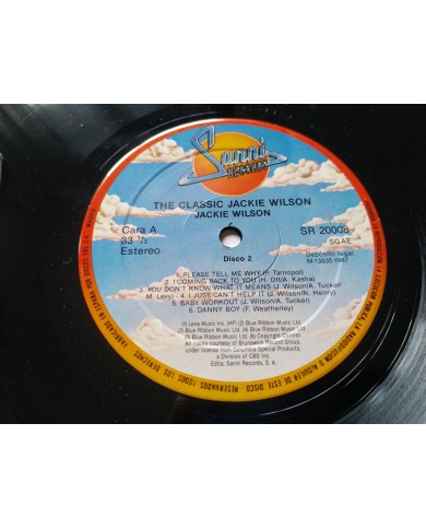 Jackie Wilson The Classic 1987 Sanni SR 20008 - 2 x LP 12" Vinilo VG/VG Am Jackie Wilson The Classic 1987 Sanni SR 20008 - 2 x LP 12" Vinilo VG/VG Am