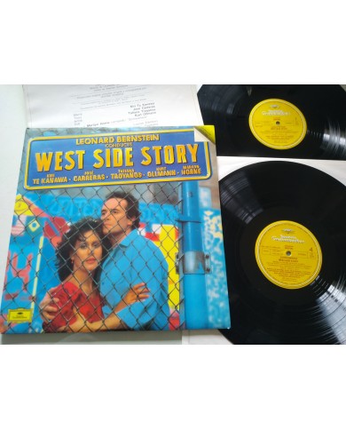 West Side Story Bernstein Carreras Kanawa 1985 - 2 x LP 12" Vinilo VG/VG Am West Side Story Bernstein Carreras Kanawa 1985 - 2 x LP 12" Vinilo VG/VG Am