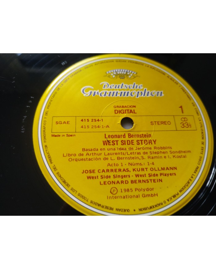 West Side Story Bernstein Carreras Kanawa 1985 - 2 x LP 12" Vinilo VG/VG Am