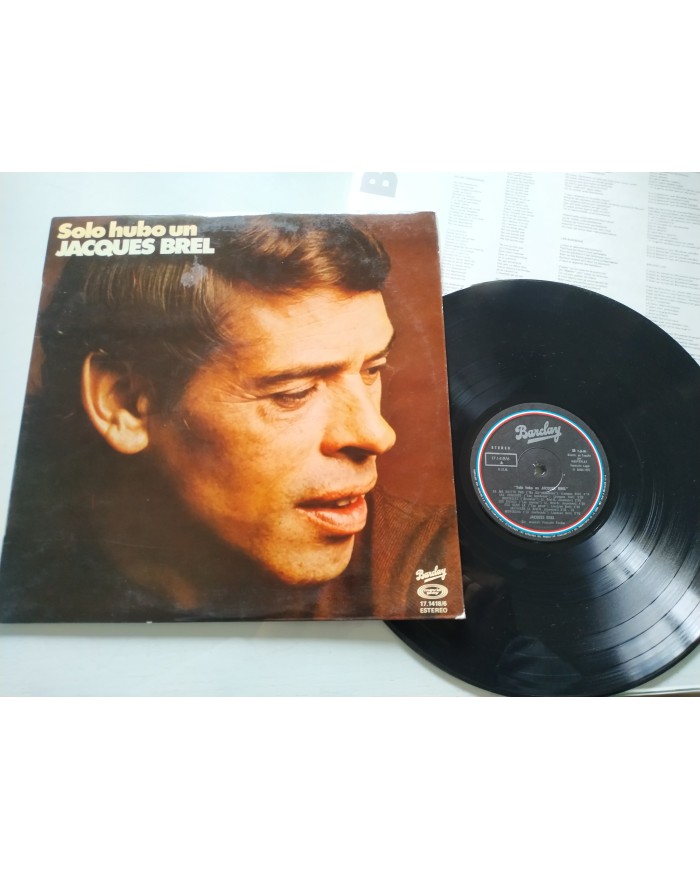 Jacques Brel Solo Hubo Un Brel 1978 Barclay 171418-6 - LP Vinilo 12" VG/VG