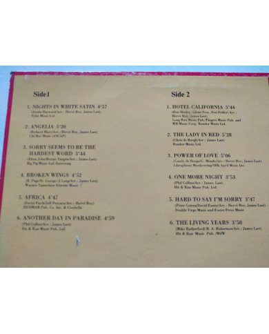 James Last Orchestra Pop Symphonies 1991 Polydor 849429-1 - LP 12" Vinilo VG/VG James Last Orchestra Pop Symphonies 1991 Polydor 849429-1 - LP 12" Vinilo VG/VG