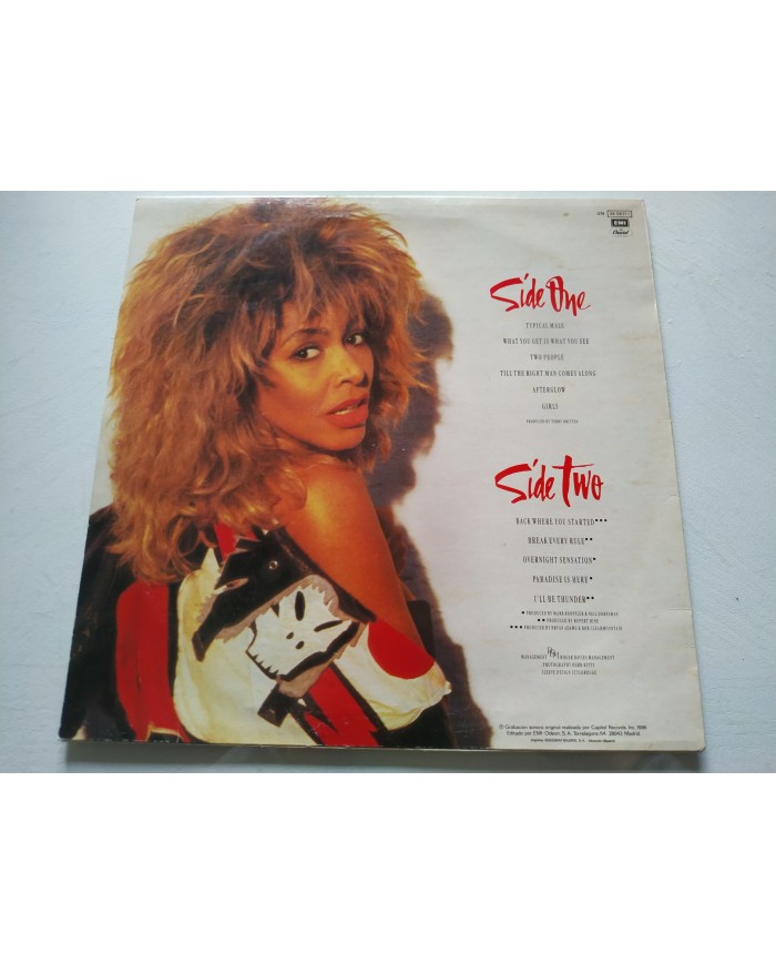 Tina Turner Break Every Rule 1986 Capitol Spain Edition - LP Vinilo 12" VG/VG