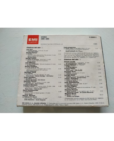 Clasicos del Año Michael Nyman Maria Callas Gorecki Monjes Silos 1994 - 2 x CD