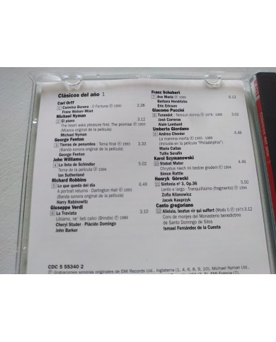 Clasicos del Año Michael Nyman Maria Callas Gorecki Monjes Silos 1994 - 2 x CD