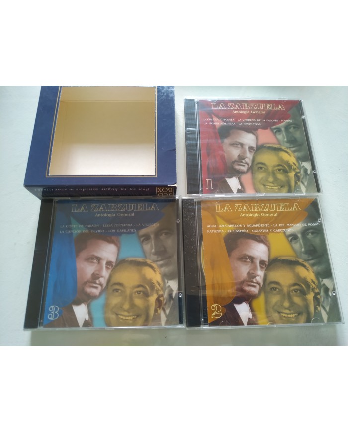 La Zarzuela Antologia General Alfredo Kraus Miguel Fleta - Box 3 x CD Nuevo