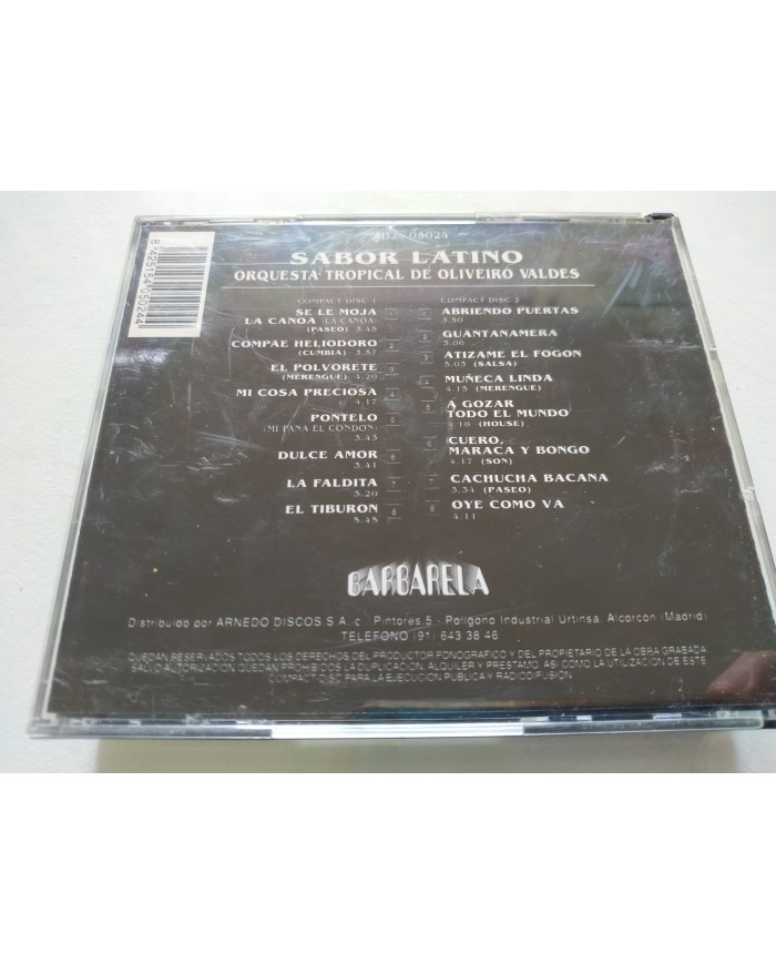 Sabor Latino Orquesta Tropical Oliveiro Valdes 1996 Musivoz - Box 2 x CD