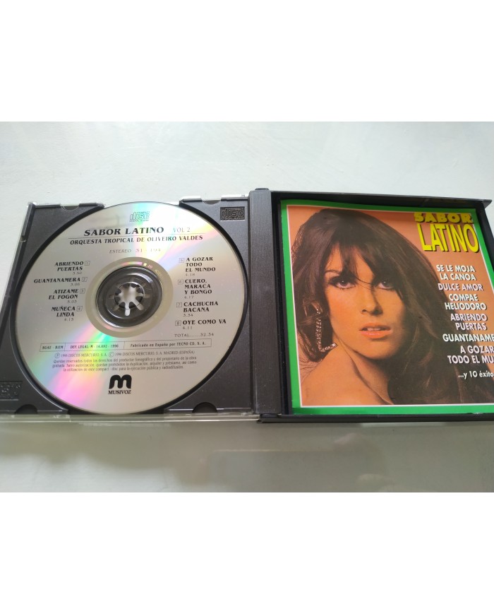 Sabor Latino Orquesta Tropical Oliveiro Valdes 1996 Musivoz - Box 2 x CD