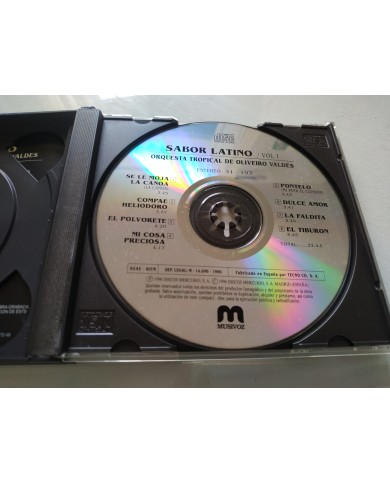 Sabor Latino Orquesta Tropical Oliveiro Valdes 1996 Musivoz - Box 2 x CD