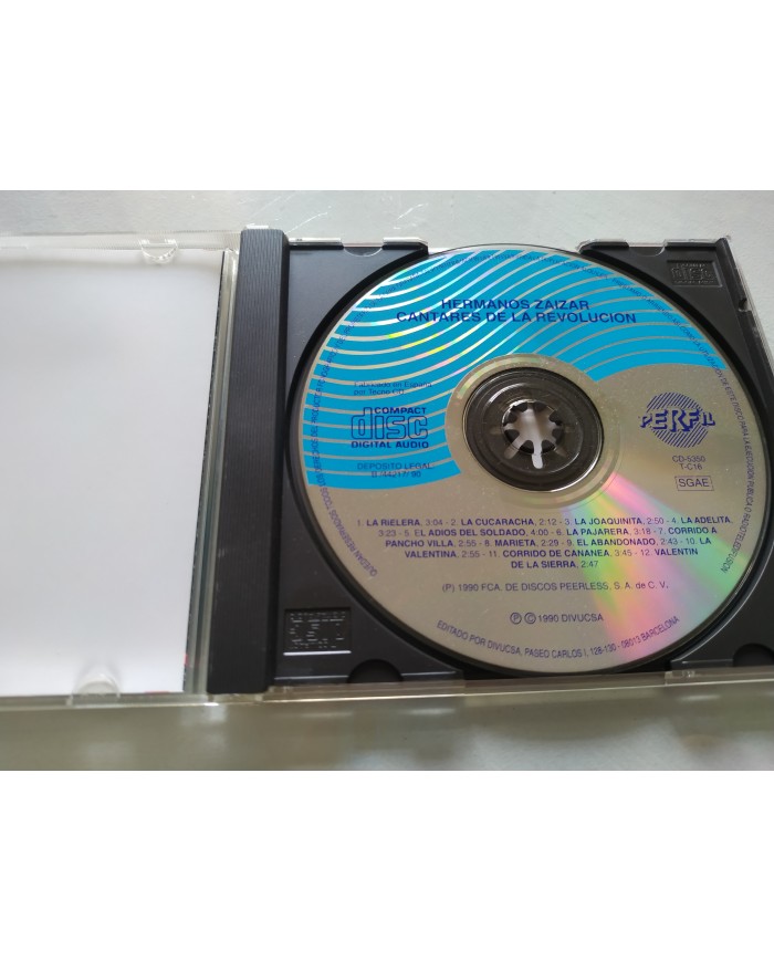 Cantares de la Revolucion Mexicana Hermanos Zaizar 1990 - CD