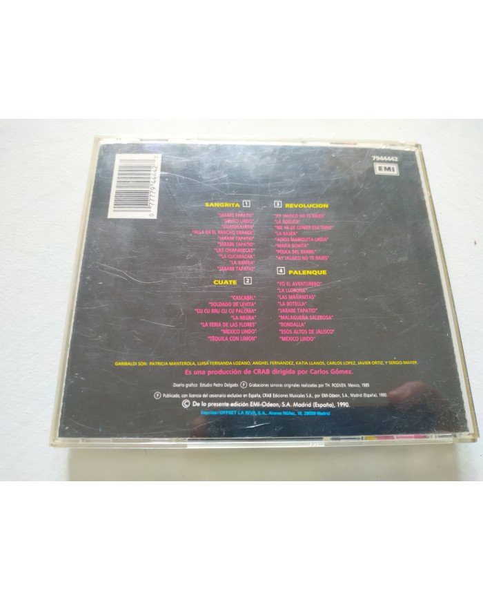 Garibaldi Mex-Mix Mex Mix 1990 Spain Press EMI - CD Am